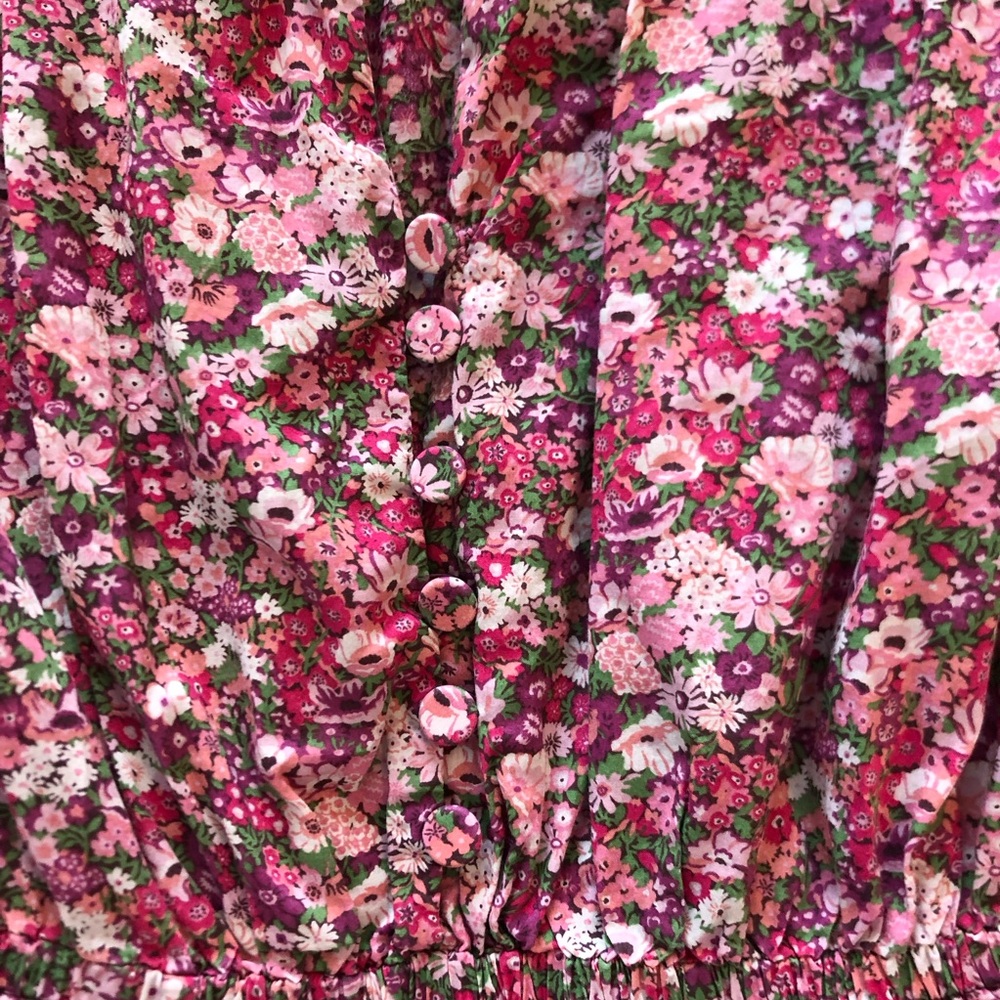 Philosophy di Lorenzo Serafini in cuff puff wildflower floral dress - Picture 7 of 10